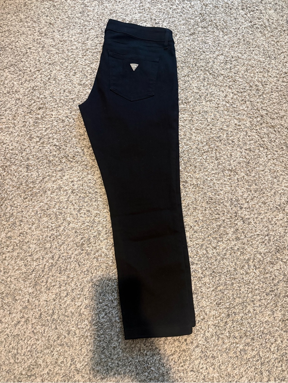 Guess Black Women's Skinny / Ankle Jeans with Triangle Logo